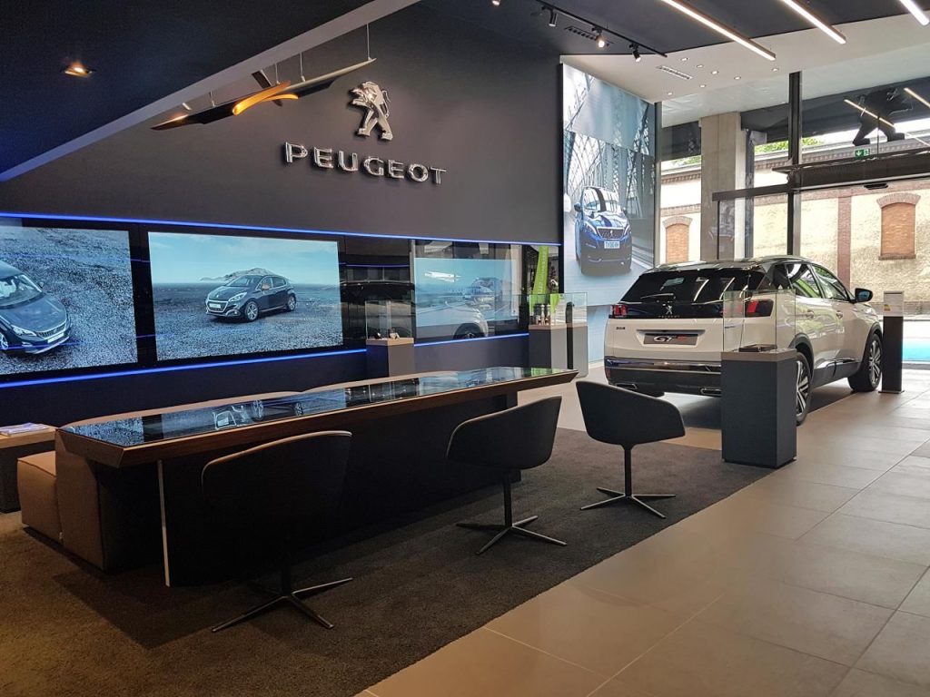 Ecran d'affichage dynamique pour garage