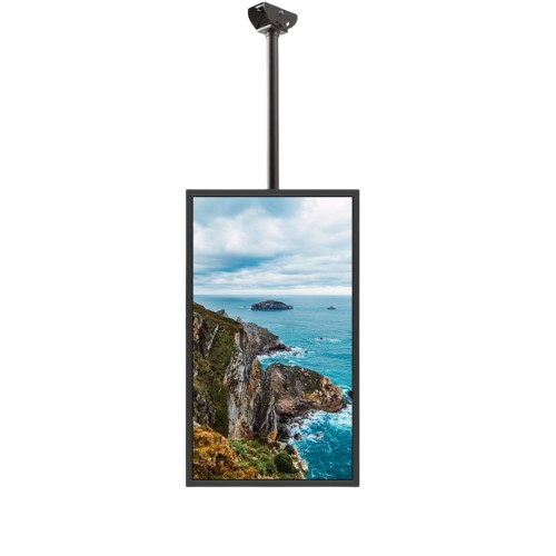 Ecran vitrine support plafond 32 pouces