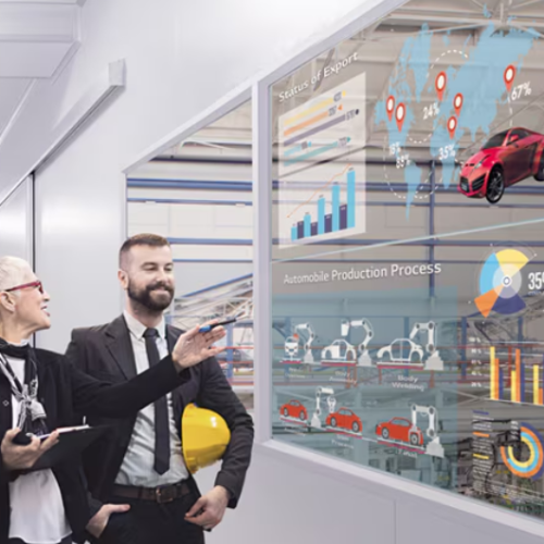 Communication client : affichage dynamique sur écran tactile